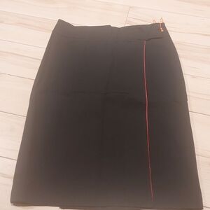 Mexx Black Wrap Skirt with Red Side Piping